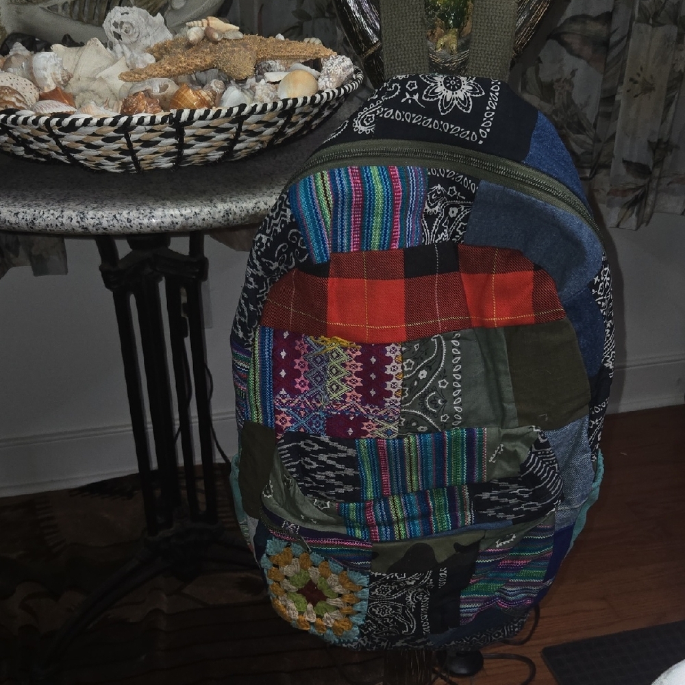 Free People Patchwork Backpack